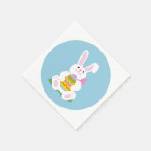 イースターバニーと卵 | ランチョン スタンダードカクテルナプキン (角)