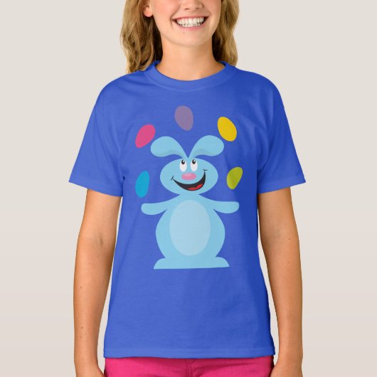 イースターバニーと卵 Tシャツ (正面)