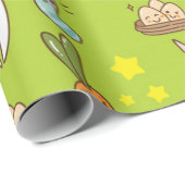 イースターバニーと友人のパターン ラッピングペーパー (ロールコーナー)