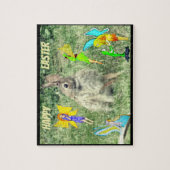 イースターバニーと妖精 ジグソーパズル (縦)