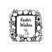 🐰イースターバニーと文字とのハッピーイースター ラバースタンプ (インプリント)