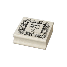 🐰イースターバニーと文字とのハッピーイースター ラバースタンプ