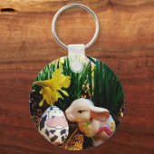 イースターバニーと牛卵 キーホルダー (正面)