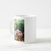 イースターバニーと牛卵 コーヒーマグカップ (正面左)