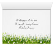 イースターバニーと花の飾ったひよこ (内部横(下))