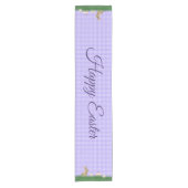 イースターバニーと草の卵 ショートテーブルランナー (正面)