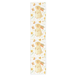 イースターバニーと蝶 ショートテーブルランナー