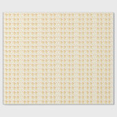 イースターバニーと蝶 ラッピングペーパー (フラット)