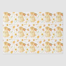 イースターバニーと蝶 薄葉紙