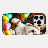 イースターバニーのかごと卵 iPhoneケース (裏面横)
