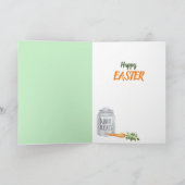 イースターバニーのためのニンジン シーズンカード (内部)