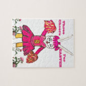 イースターバニーのための3応援 ジグソーパズル (横)