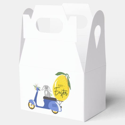 イースターバニーのイタリアTシャツカードトートバッグへの旅行 フェイバーボックス (オープン)