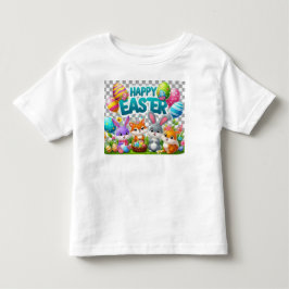 イースターバニーのキッズシャツ トドラーTシャツ
