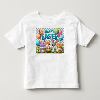 イースターバニーのキッズシャツ トドラーTシャツ