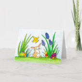 イースターバニーのグリーティングカード シーズンカード (正面)