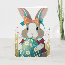 イースターバニーのグリーティングカード シーズンカード