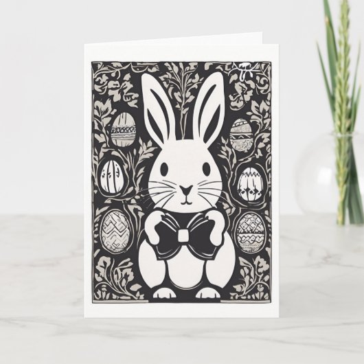 イースターバニーのグリーティングカード シーズンカード (正面)