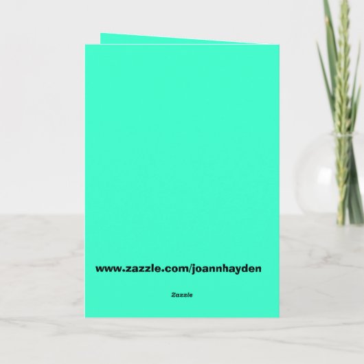 イースターバニーのジョークカード シーズンカード (裏面)