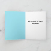 イースターバニーのパンデミック用フェイスマスクユーモア シーズンカード (内部)