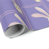 イースターバニーのパープル ラッピングペーパー (ロールコーナー)
