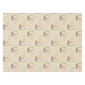 イースターバニーのフローラバスケット テーブルクロス (正面(横))