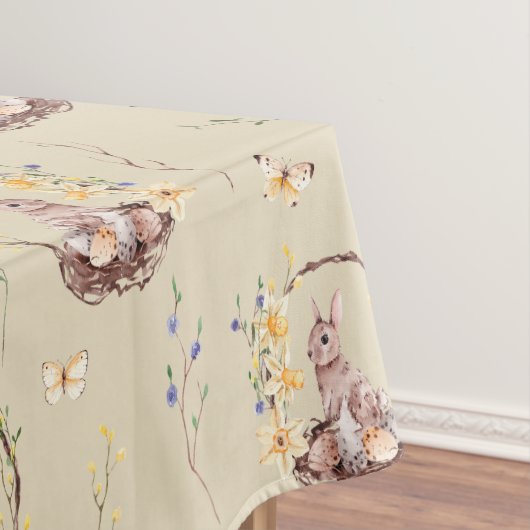イースターバニーのフローラバスケット テーブルクロス (インサイチュ)