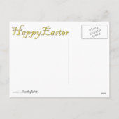 イースターバニーのモナリザ シーズンポストカード (裏面)