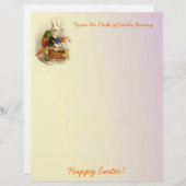 イースターバニーのレターヘッドの机から (正面/裏面)