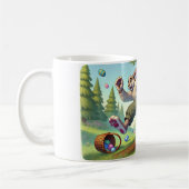 イースターバニーのワイルドチェイス – 卵笑わされる狩り コーヒーマグカップ (左)