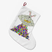 イースターバニーの卵の入手方法 ラージクリスマスストッキング (正面 (吊り時))