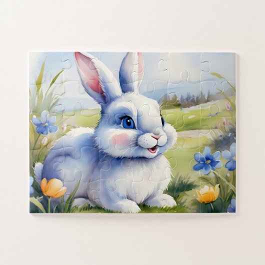 イースターバニーの庭、イースター ジグソーパズル (横)