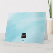 イースターバニーの挨拶 カード (裏面)