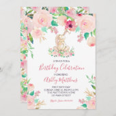 イースターバニーの最初の誕生日、いくつかのバニー 招待状 (正面/裏面)