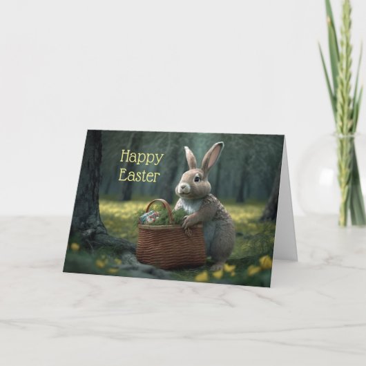 イースターバニーの森のイースターカード シーズンカード (正面)