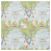 イースターバニーの生地 ファブリック (見本)