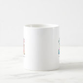 イースターバニーの筆跡 イースター コーヒーマグカップ (中央)