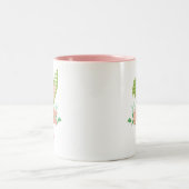 イースターバニーの耳と名前をカスタムする ツートーンマグカップ (中央)