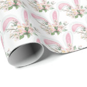イースターバニーの耳と花 ラッピングペーパー (ロールコーナー)