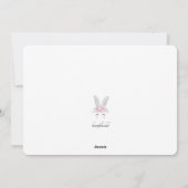 イースターバニーの耳の写真イースターカード シーズンカード (裏面)