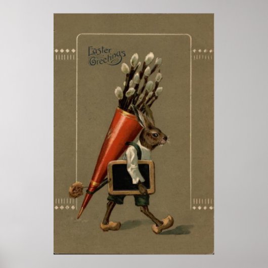 イースターバニーの花 ポスター (正面)