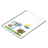 イースターバニーはハッピーイースターを願う ノートブック (左側)