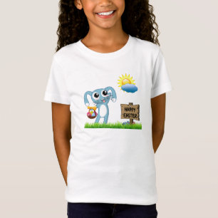 イースターバニーはハッピーイースターを願う Tシャツ
