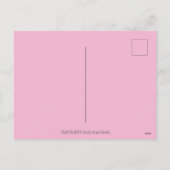 イースターバニーは、青い卵の可愛い雛に乗って、ウィムシー シーズンポストカード (裏面)