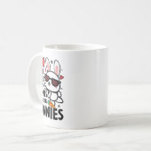イースターバニーよりもウサギを追うハニー コーヒーマグカップ (正面左)