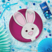 イースターバニーを隠す ペーパープレート (パーティー)