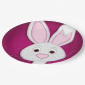 イースターバニーを隠す ペーパープレート (アングル)
