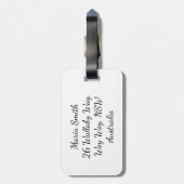 イースターバニーを隠す ラゲッジタグ (裏面縦)