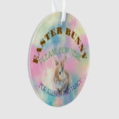 イースターバニーアクリルオーナメント オーナメント (正面)