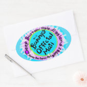 イースターバニーアドレス卵形の郵便切手 楕円形シール (封筒)